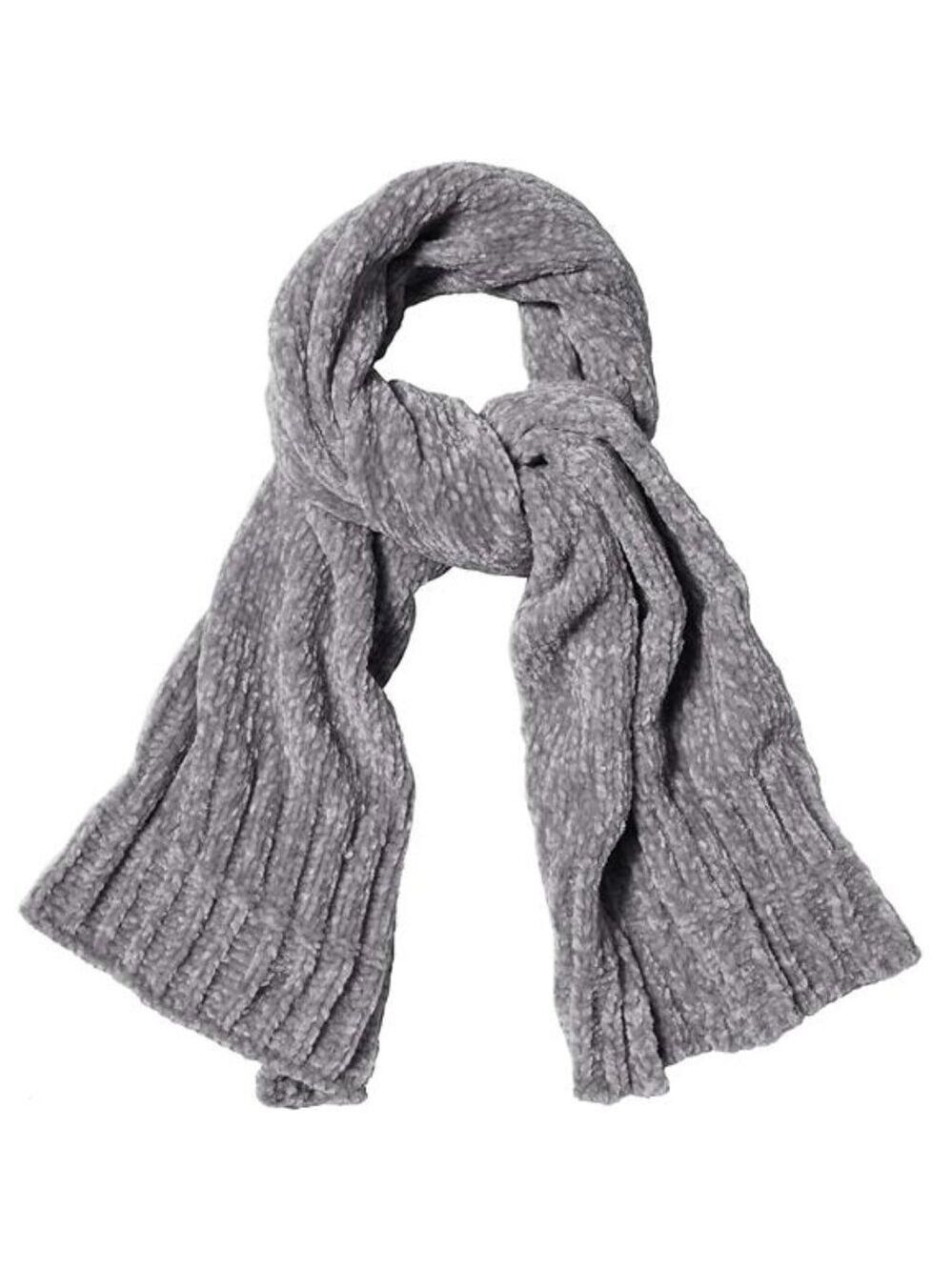 Women Chenille Scarf Ribbed Knit Shawl Soft Thick Winter Wrap Fall Warm Fashion